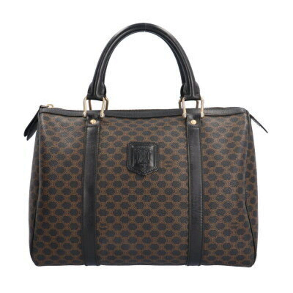 Celine Boston Macadam Handbag Brown